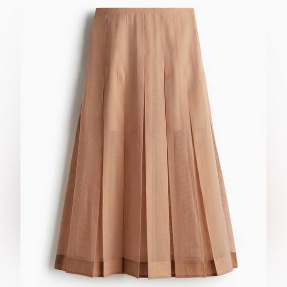 H&M EDITION SHEER PLEATED SKIRT - Picture 3 of 7